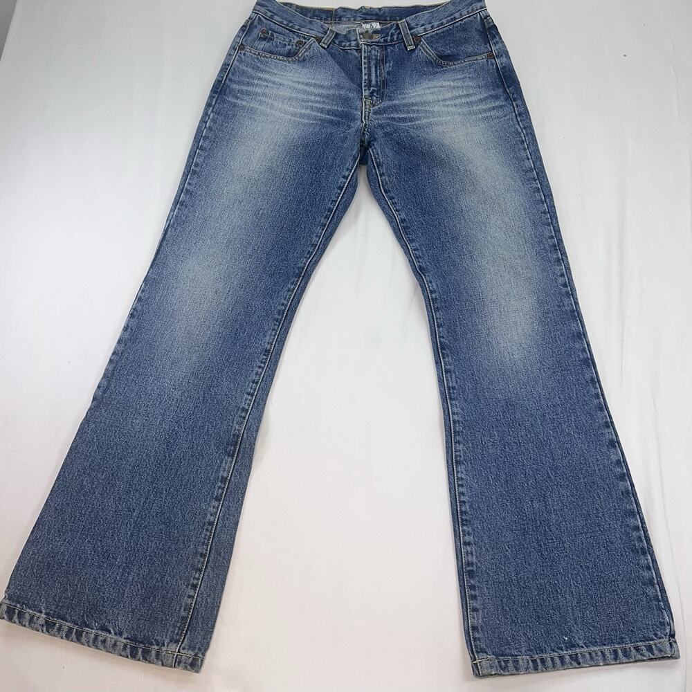 Lucky Brand Dungarees Jeans Womens 8 29 Bootcut USA Made Vintage Medium Wash Y2K